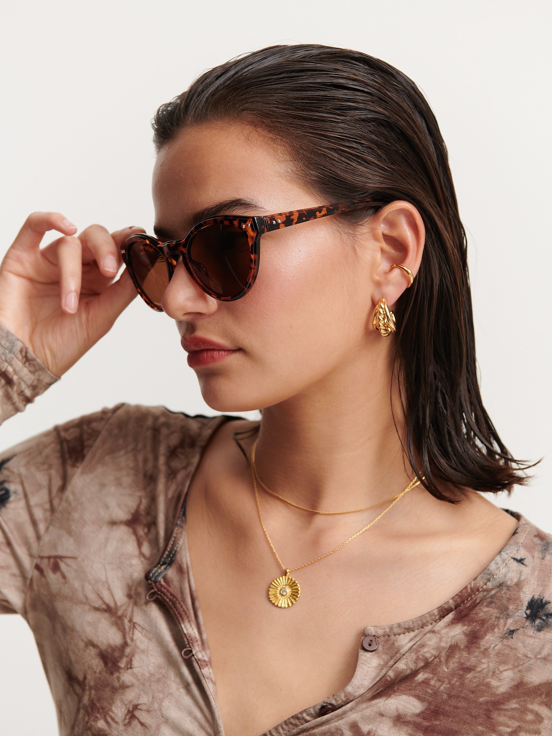 Occhiali da Sole Circolari Vintage Clinton