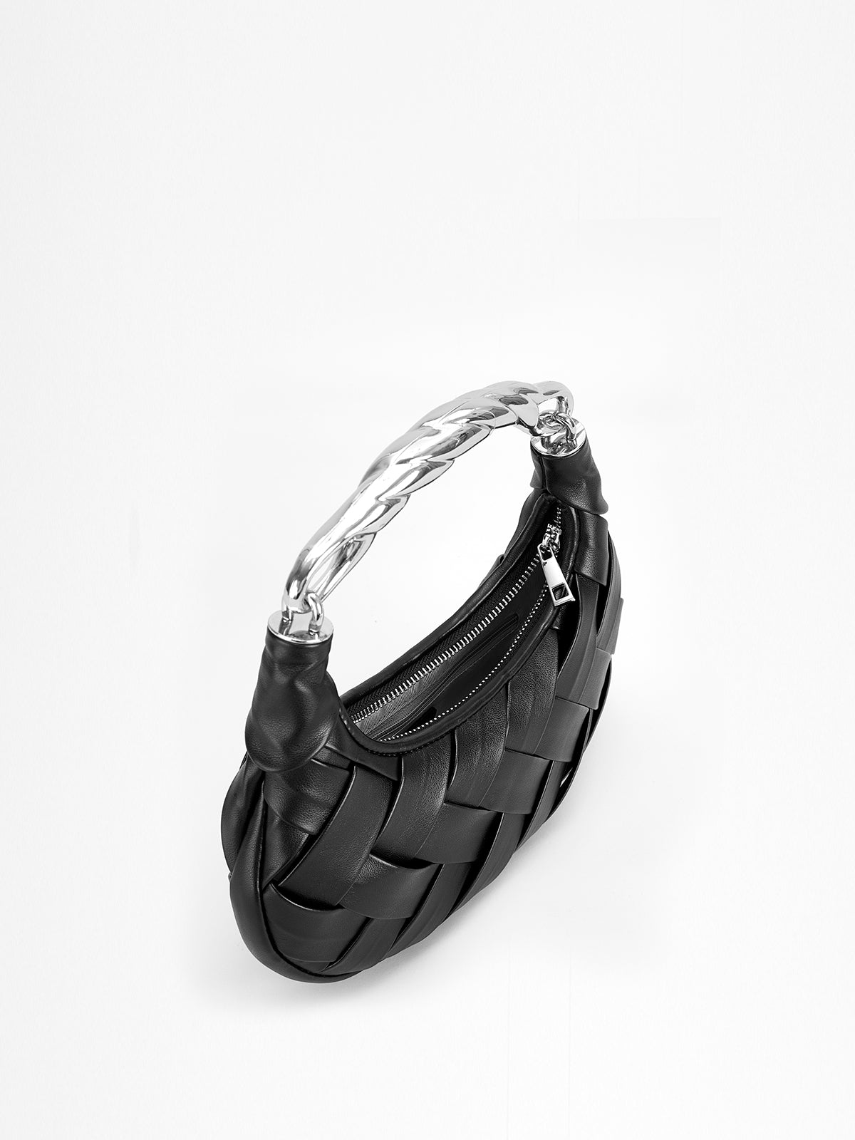 Borsa Crescent Intrecciata Selene