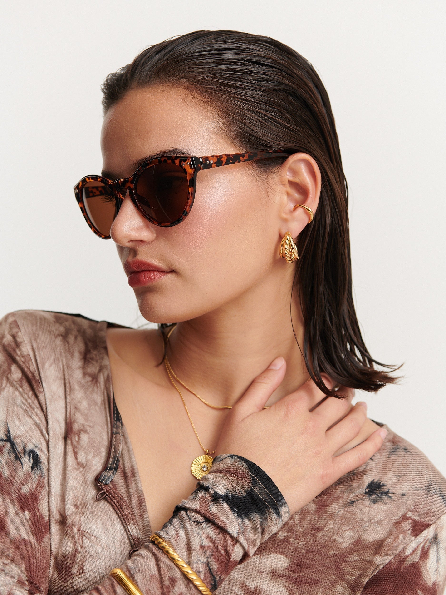 Occhiali da Sole Circolari Vintage Clinton